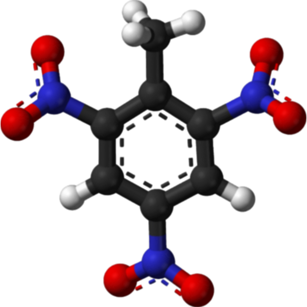 SVG TNT molecule 3d image