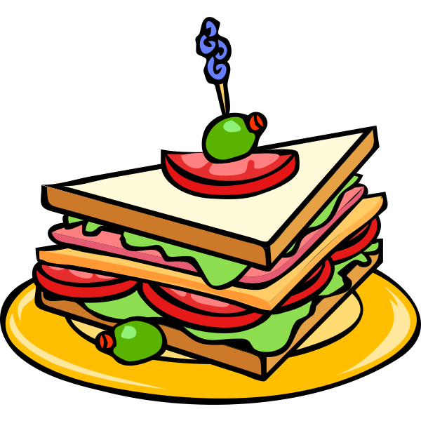 SVG Toasted sandwich vector image
