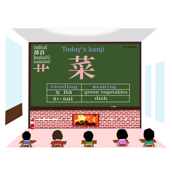 SVG todays kanji 150 sai