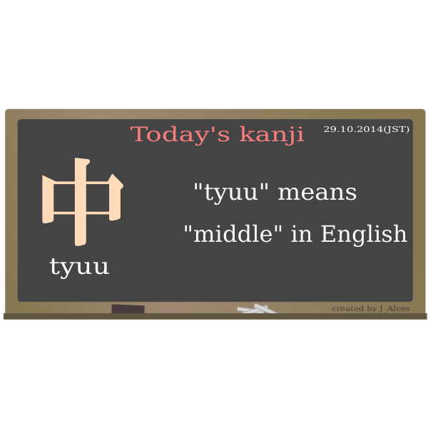 SVG todayskanji 12 tyuu