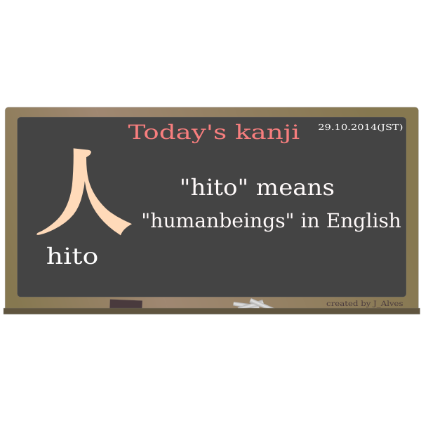 SVG todayskanji 14 hito