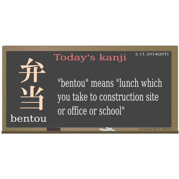 SVG todayskanji 60 bentou