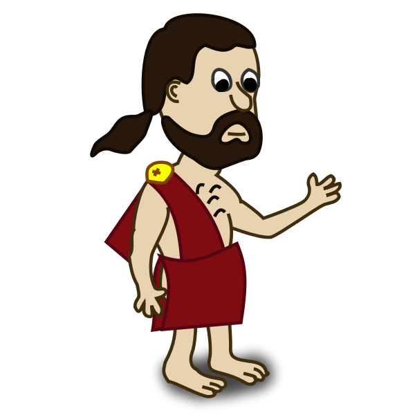 SVG Toga comic character vector image