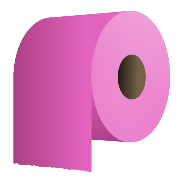 SVG Toilet paper roll in pink vector illustration