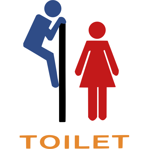 SVG Toilet sign vector image