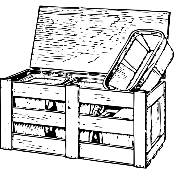 SVG tomato crate