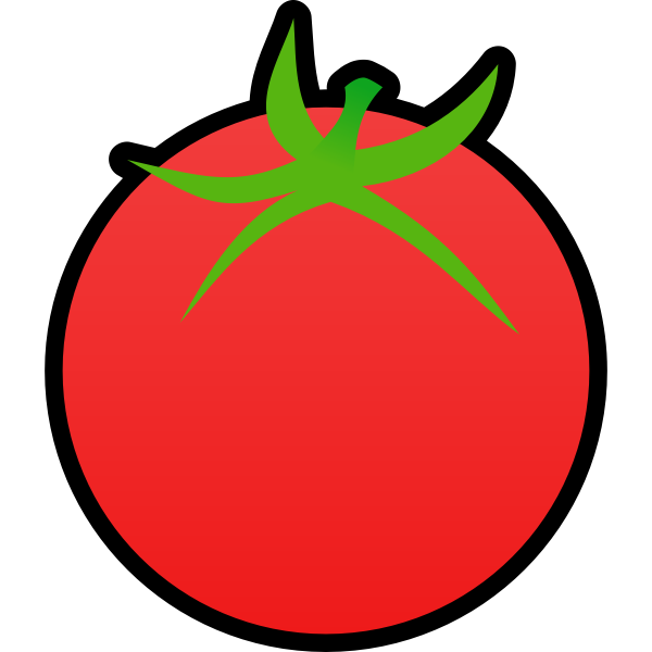 SVG Tomato fruit clip art