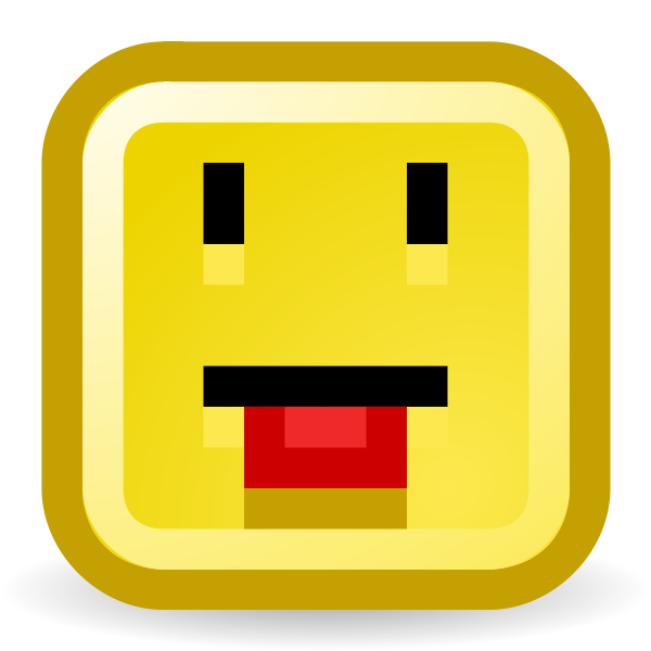 SVG Tongue out smiley vector icon