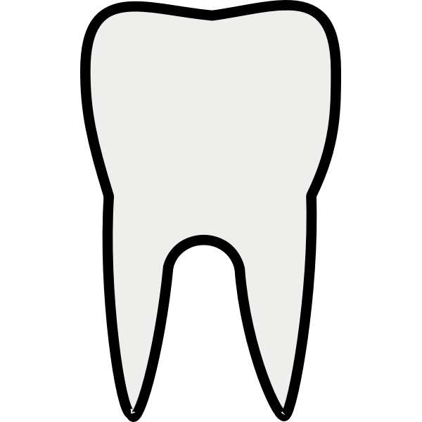 SVG Tooth line art vector clip art