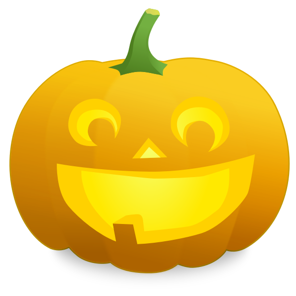 SVG Toothless pumpkin vector image