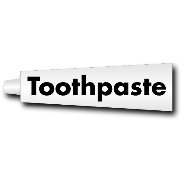 SVG Toothpaste tube