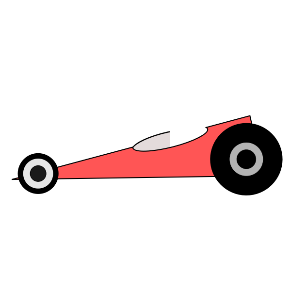 SVG Top fuel dragster vector clip art