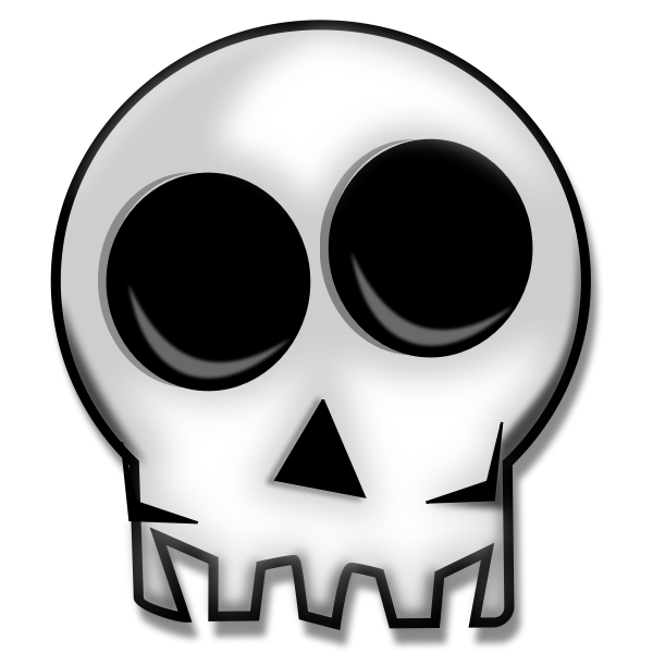 SVG Top half of human skull vector image