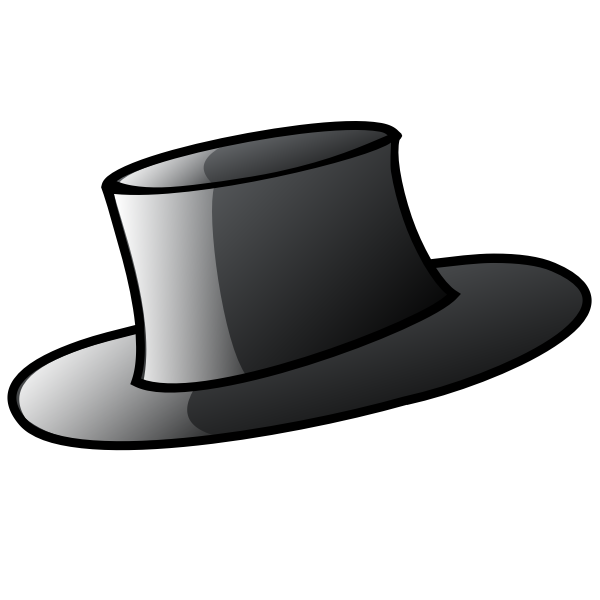 SVG Top hat vector graphics