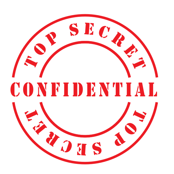 SVG Top secret confidential sticker