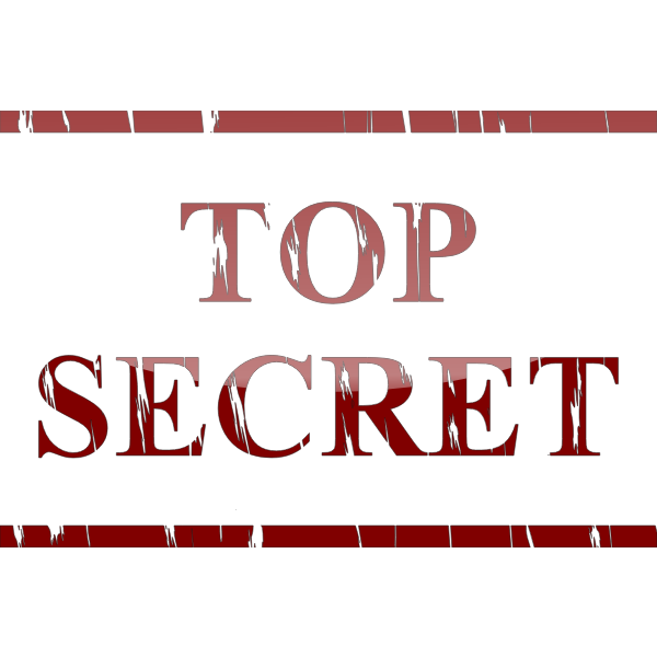 SVG Top Secret sticker vector illustration