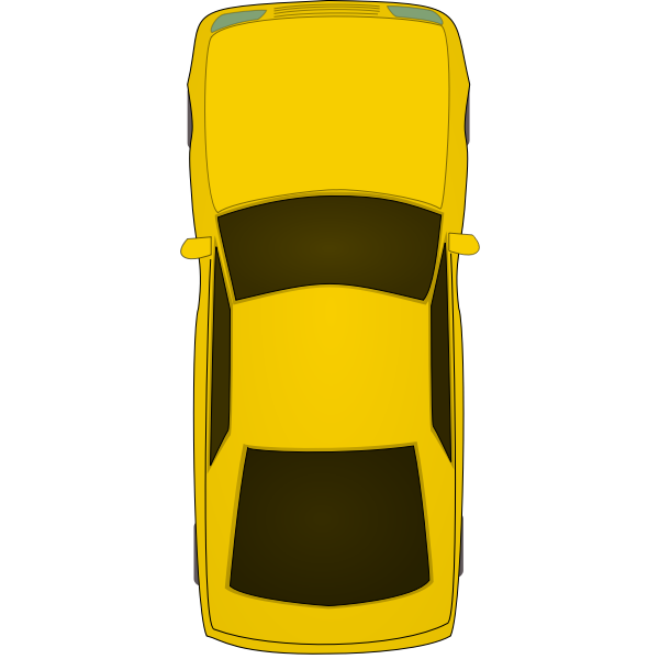 SVG Top view car vector