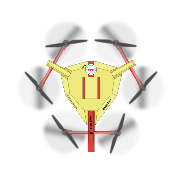 SVG Top view drone