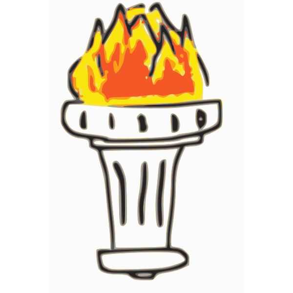 SVG Torch cartoon drawing