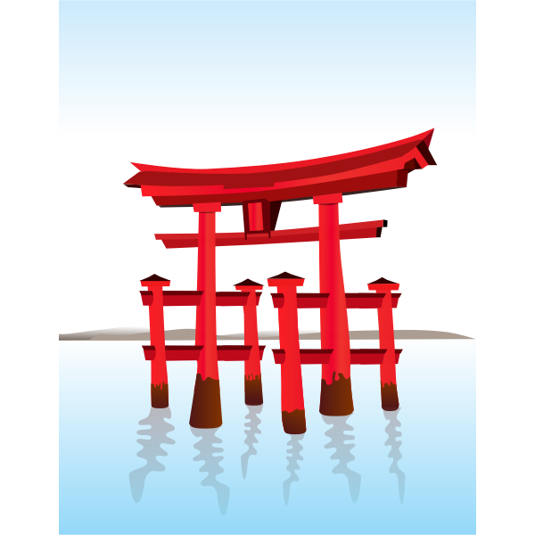 SVG Torii vector clip art