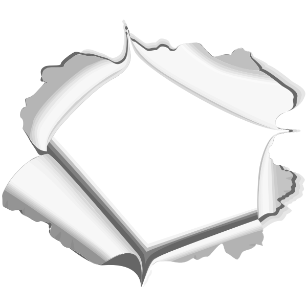 SVG Torn page frame