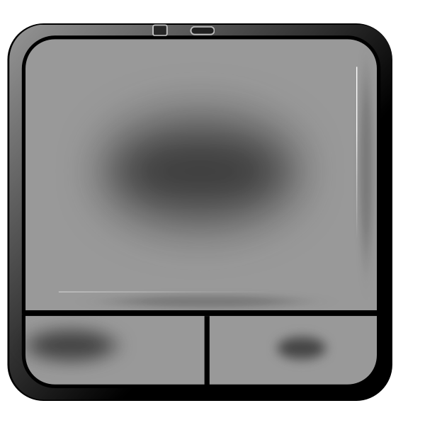 SVG Touch pad vector illustration