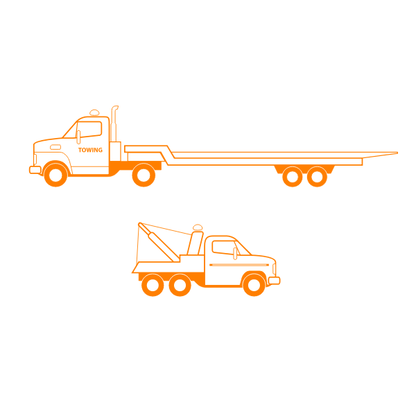 SVG Tow trucks vector drawing