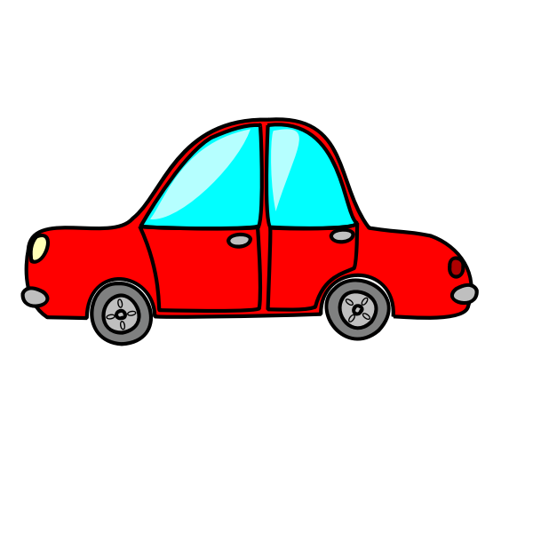 SVG Toy car vector clip art image
