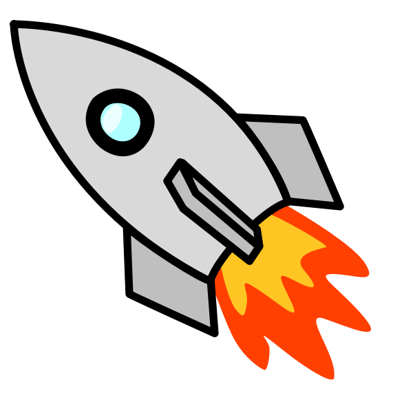 SVG Toy rocket vector clip art