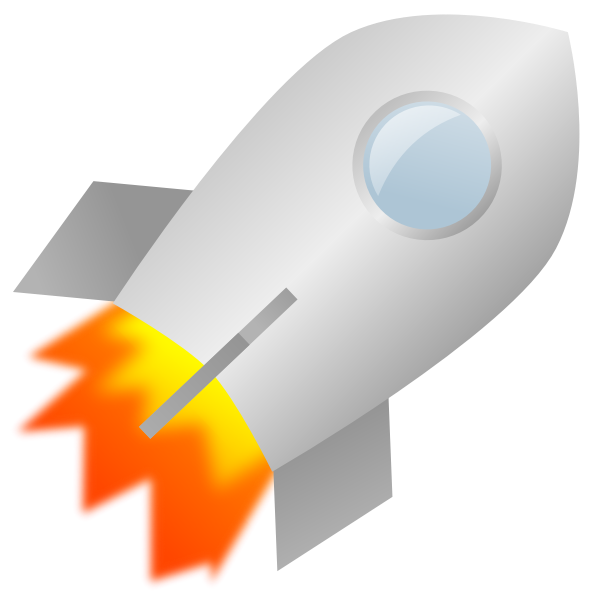 SVG Toy rocket vector image