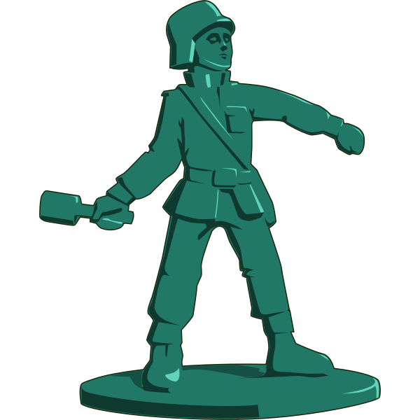 SVG Toy soldier vector image