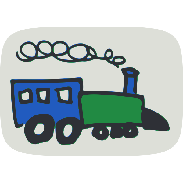 SVG Toy train drawing