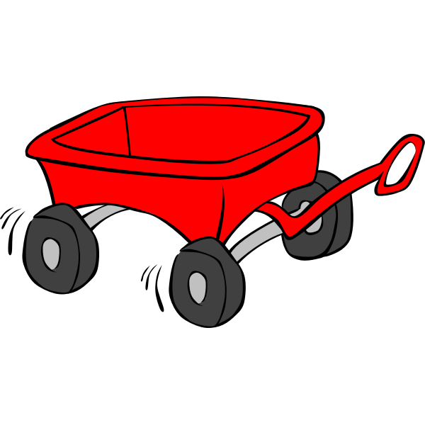 SVG Toy wagon vector graphics