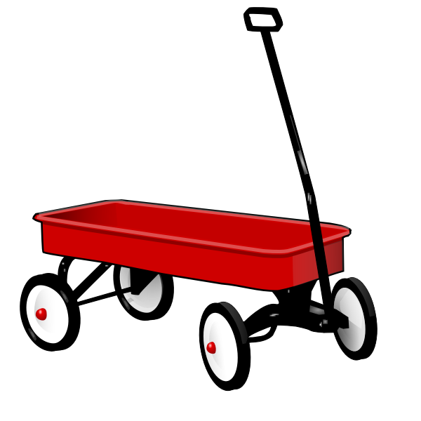 SVG Toy wagon vector illustration