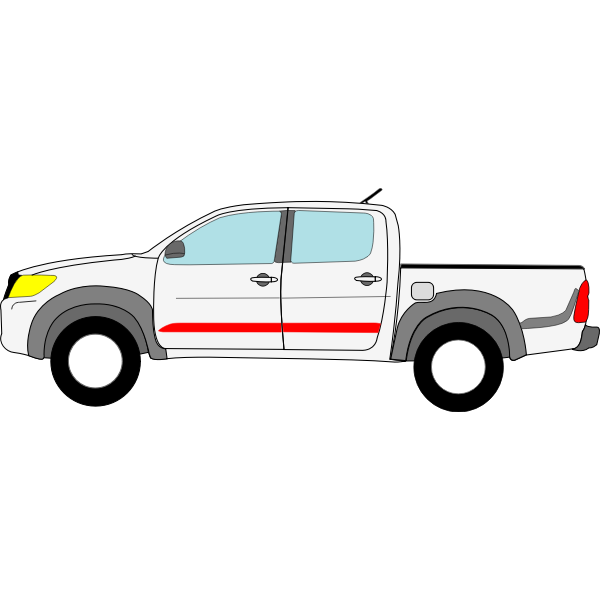 SVG Toyota Hilux vector drawing