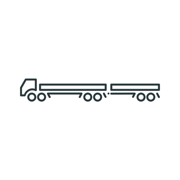 SVG Tractor pulling a trailer vector illustration