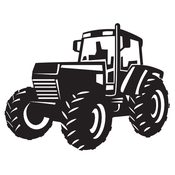 SVG Tractor silhouette clip art