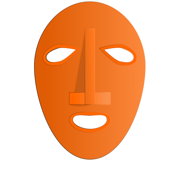 SVG Traditional African mask