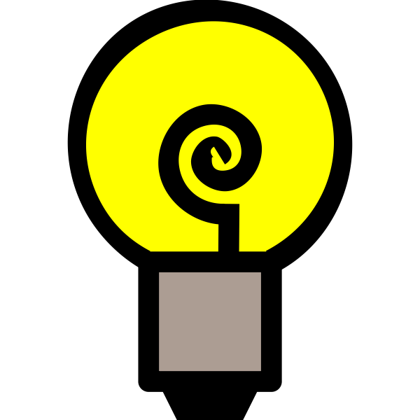 SVG Traditional light bulb