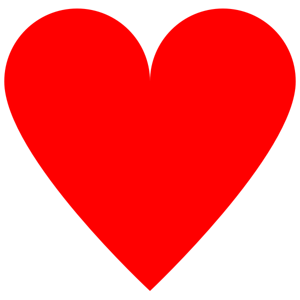SVG Traditional red heart