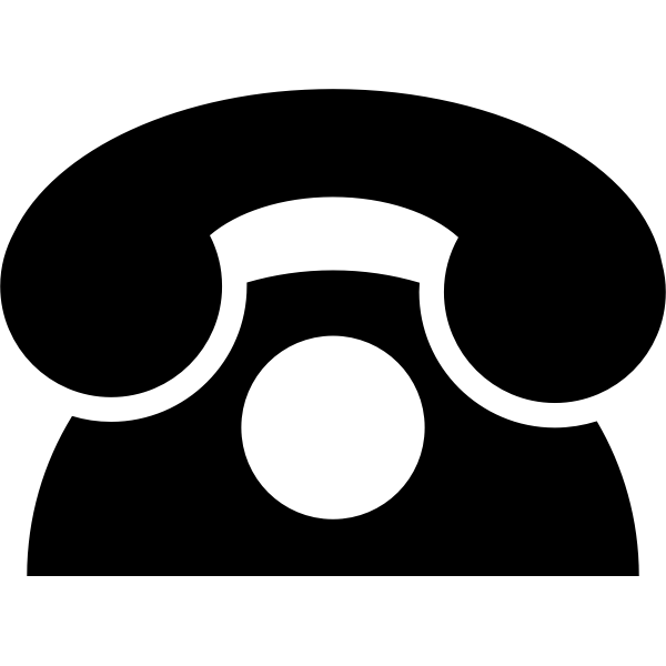 SVG Traditional telephone vector image