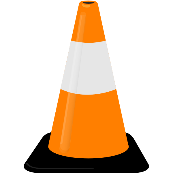 SVG Traffic cone