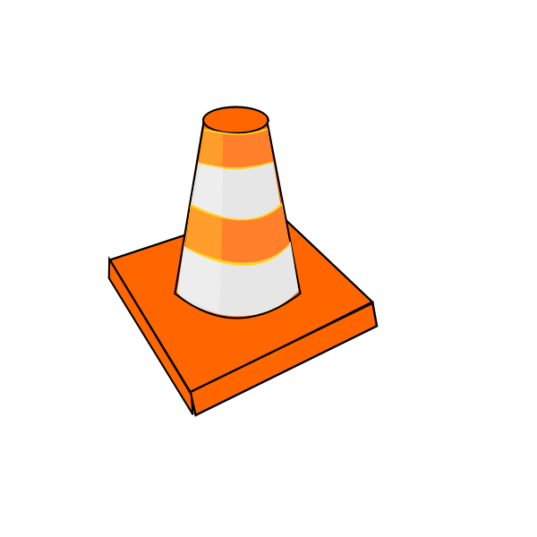 SVG Traffic cone image