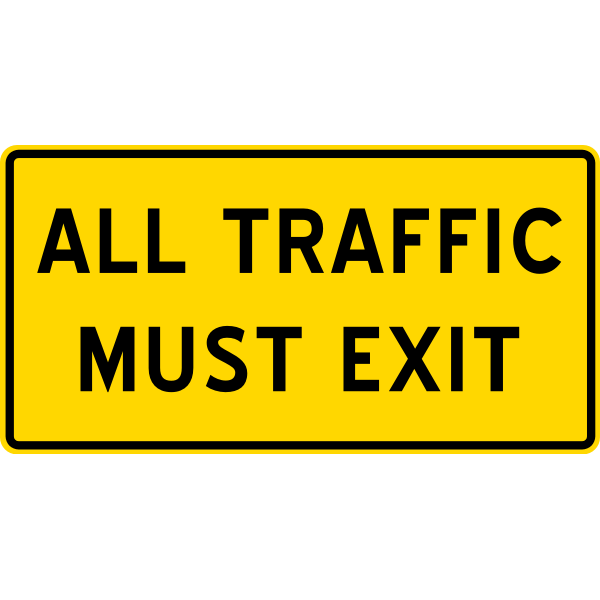 SVG Traffic Exit Sign