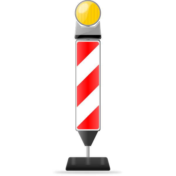 SVG Traffic flashing sign