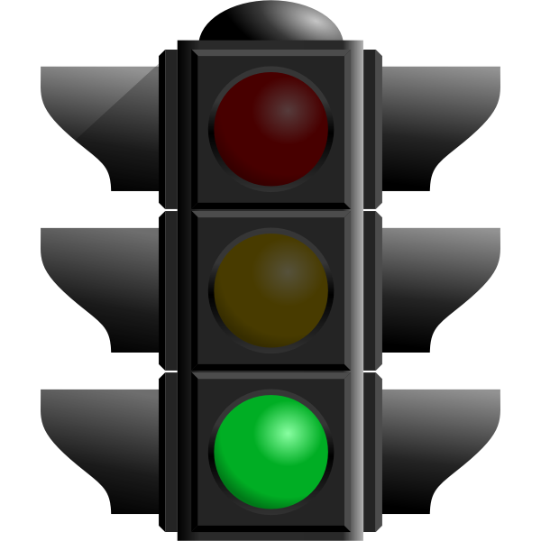 SVG Traffic green light