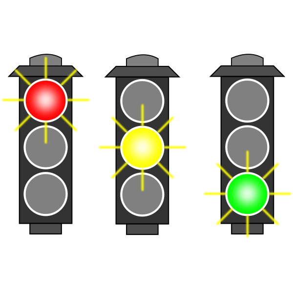SVG Traffic lights selection vector image