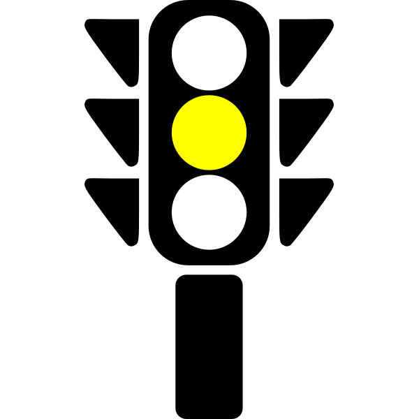 SVG Traffic lights vector image
