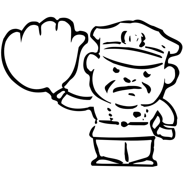 SVG Traffic policeman