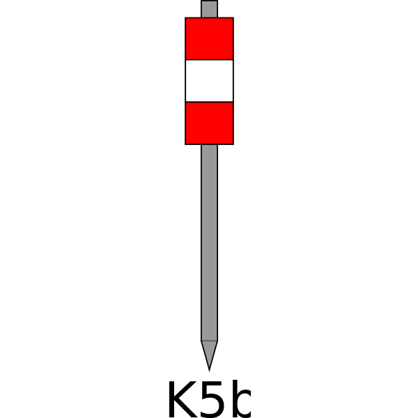 SVG Traffic regulation stick color vector graphics